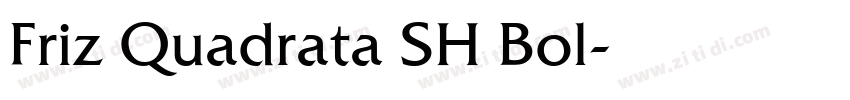 Friz Quadrata SH Bol字体转换